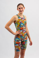 Ladies Chlorine Proof Leg Suit - Wham Baam Sam